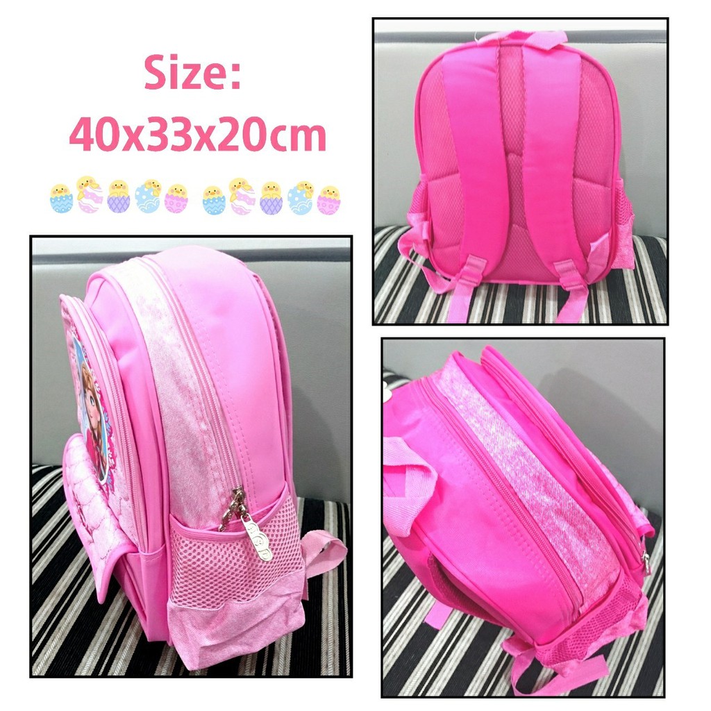 tas ransel import jeans frozen tsumtsum pink JEFT tas sekolah