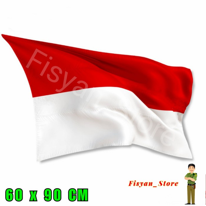 Bendera Indonesia Merah Putih 60 x 90 Cm (Bahan Satin)