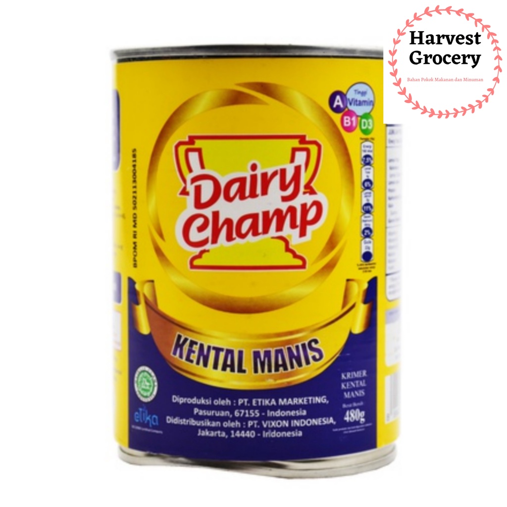

Susu Krimer Kental Manis Dairy Champ 480Gr