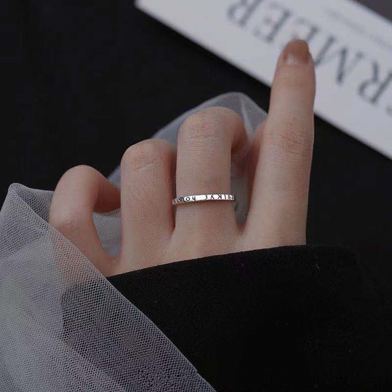 Cincin Pasangan Desain Xo Forever Love Untuk Pria Dan Wanita
