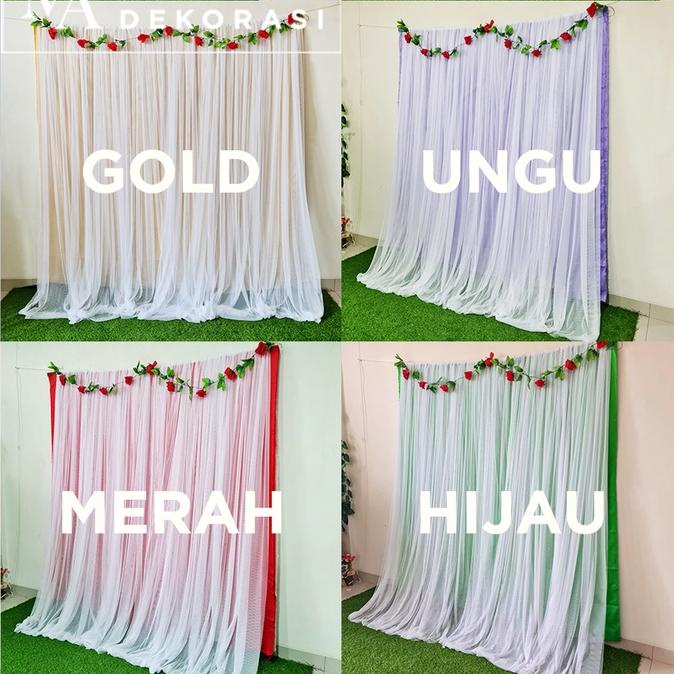 Kain Backdrop Dekorasi Background Lamaran Nikahan Aqiqah Abutai Tile