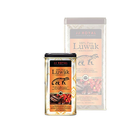 

JJ Royal Coffee 100% pure Luwak Ground (Kopi Bubuk) Tin 50gr