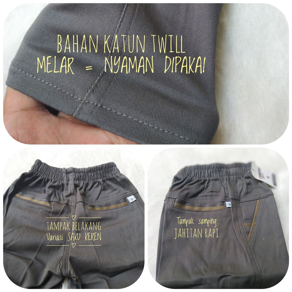ECER/GROSIR (Size 14 16 18) ! CELANA CHINO CHINOS Anak Estimasi 4 - 7  TAHUN-1