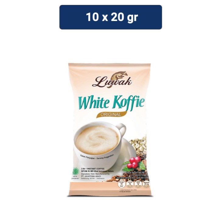 

Luwak White Koffie Original Bag 10x20gr