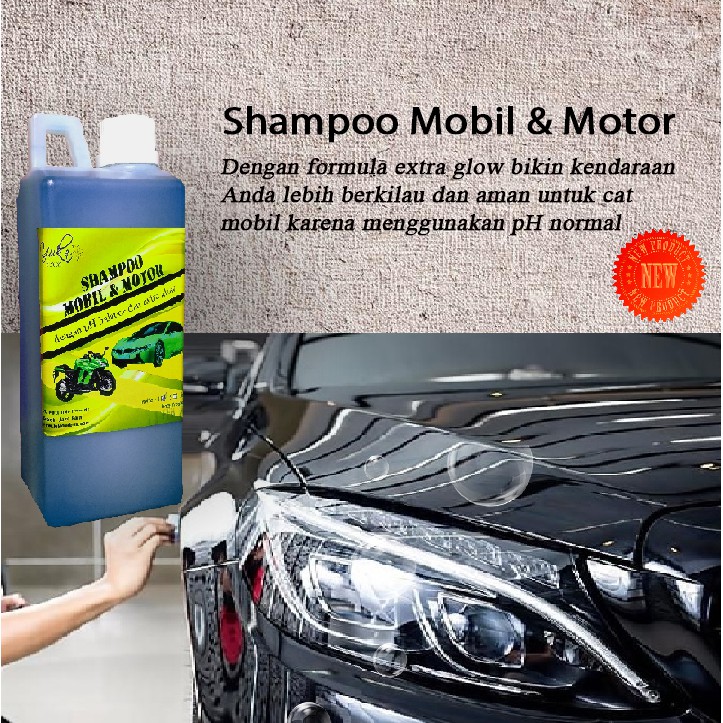 YUKA Shampoo Mobil dan Motor 1 Liter Shampo Snow Wash