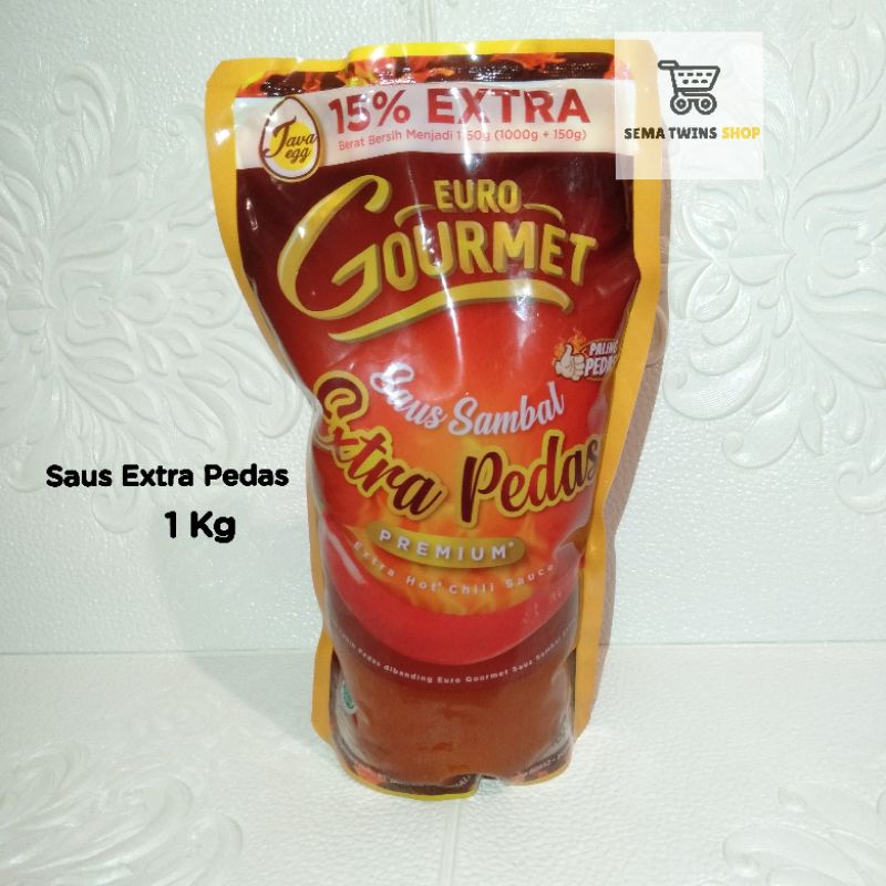 

Euro Gourmet Saus SAMBAL EXTRA PEDAS 1kg - Saos