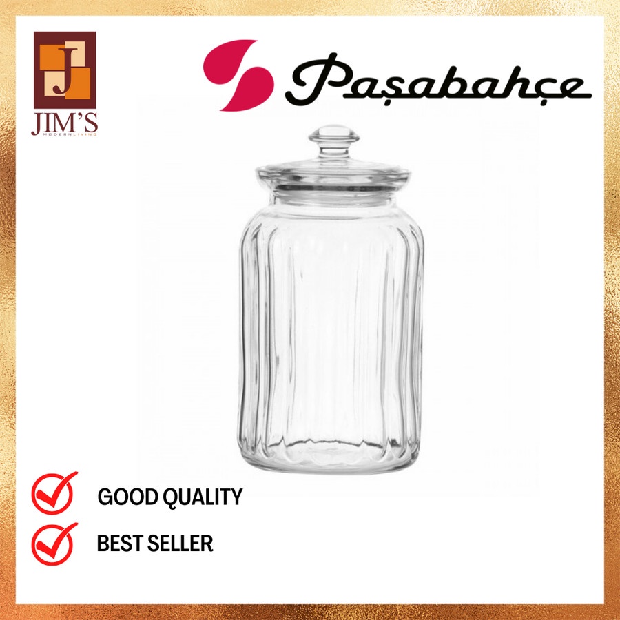 PASABAHCE TOPLES KACA 96393 VIVA JAR WITH LID 2500CC