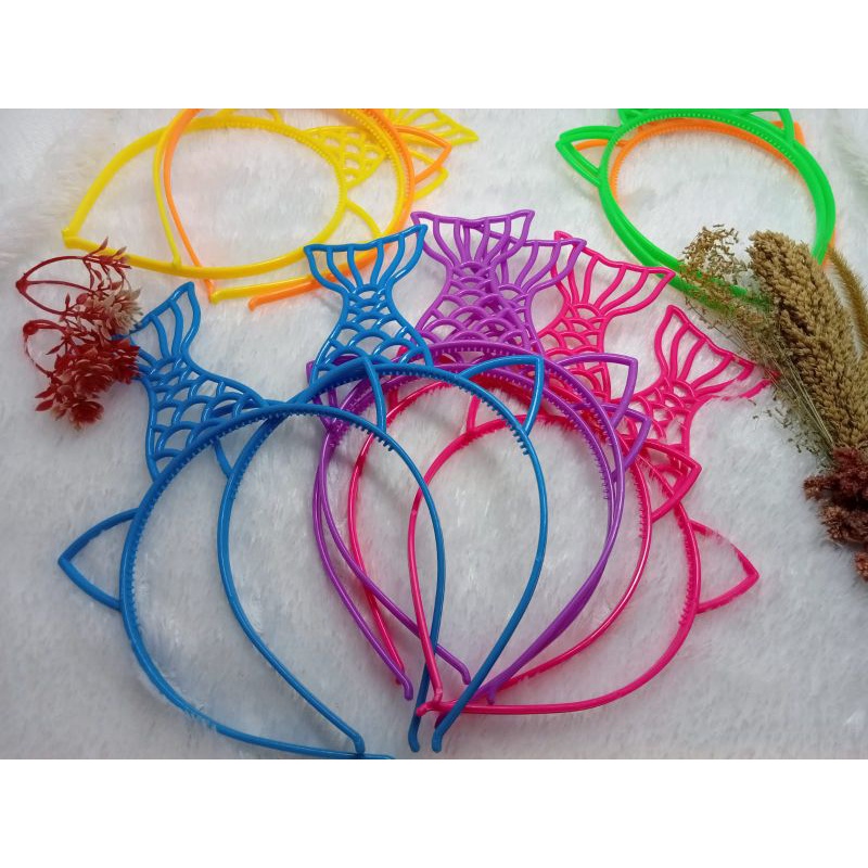 Bando anak/ Bandana anak motif Mermaid warna random harga/psc