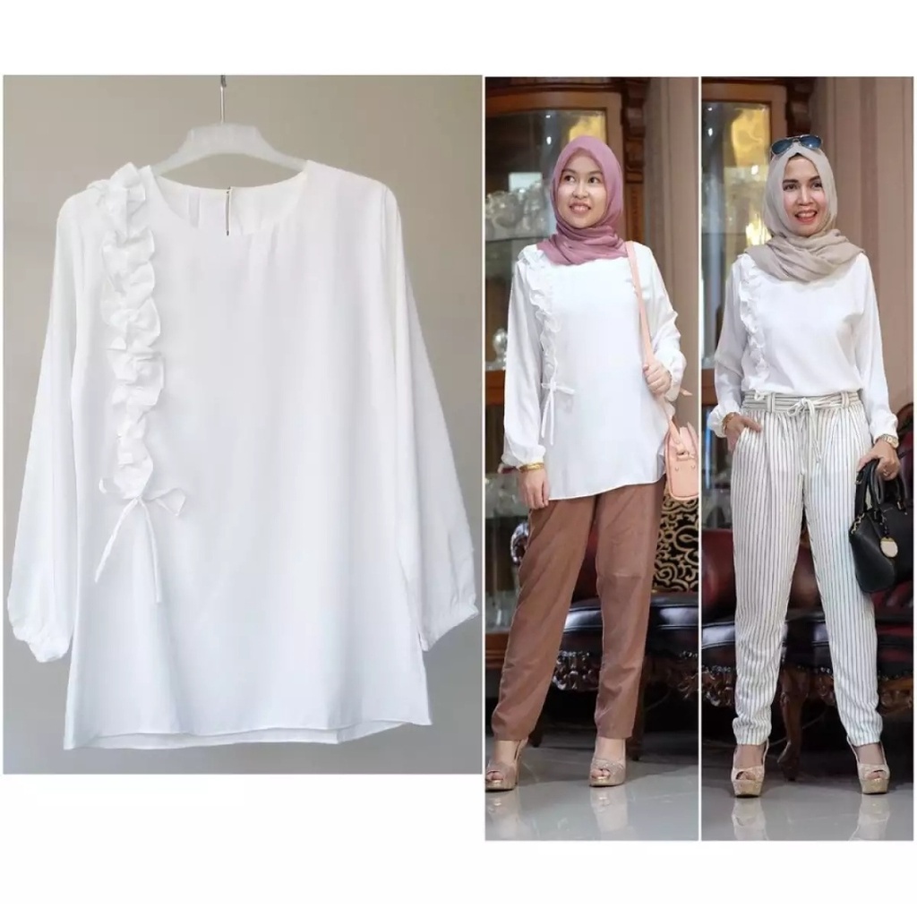 ATASAN NAURA BLOUSE / BLUS / ATASAN WANITA KEKINIAN / ATASAN WANITA MURAH / ATASAN WANITA TERBARU 20