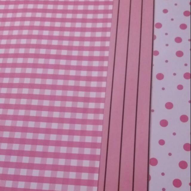 

URESHII Kertas Kado Nuansa Warna Pink 65x50cm - Set Isi 3Pcs