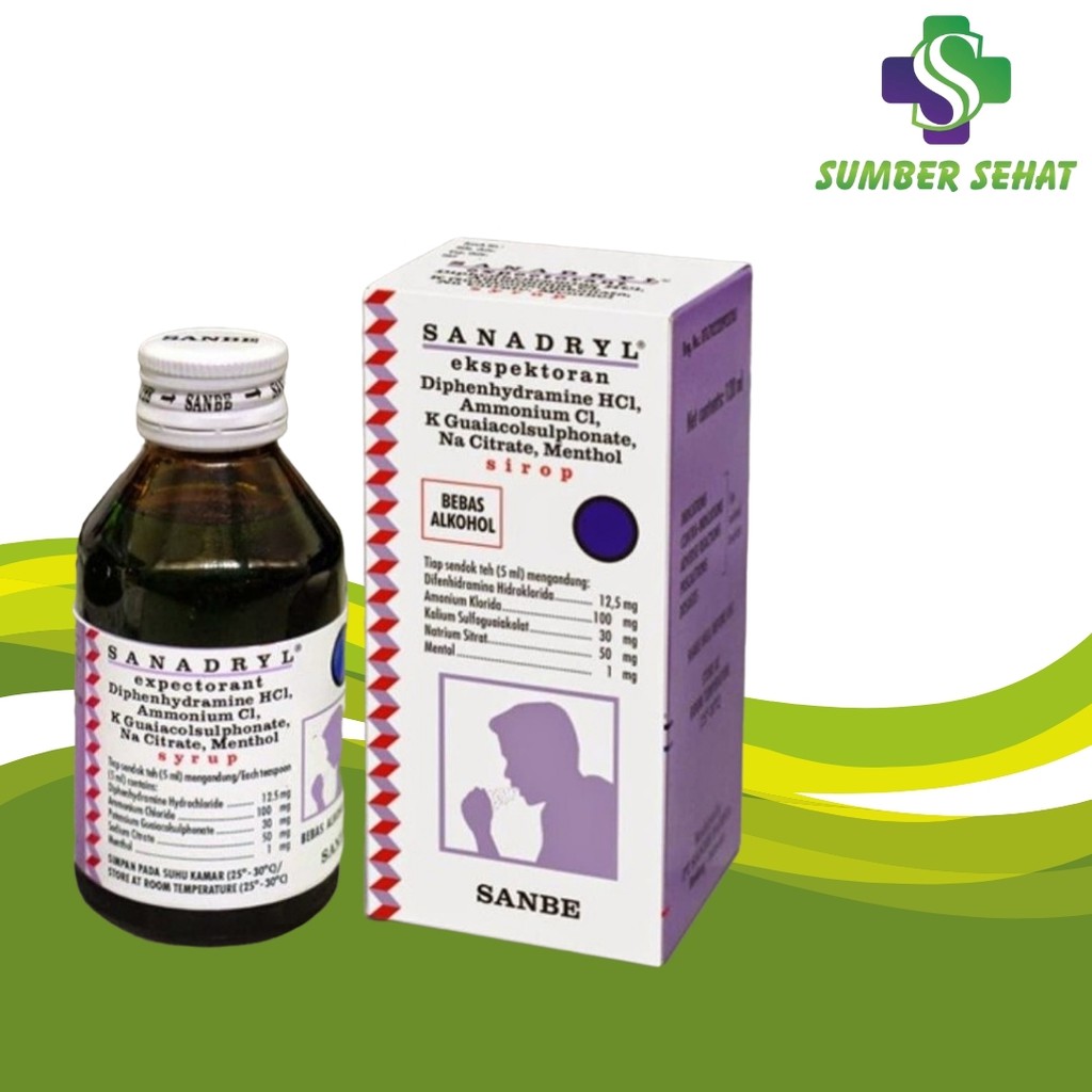 SANADRYL EXPECT SIRUP 120 ML