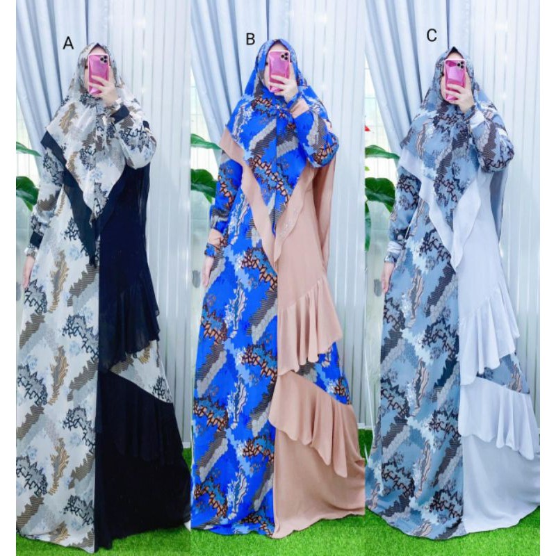 SYANAZ SET SYARI BY AL GIBRAN GAMIS SYARI ORIGINAL GAMIS SYARI TERBARU