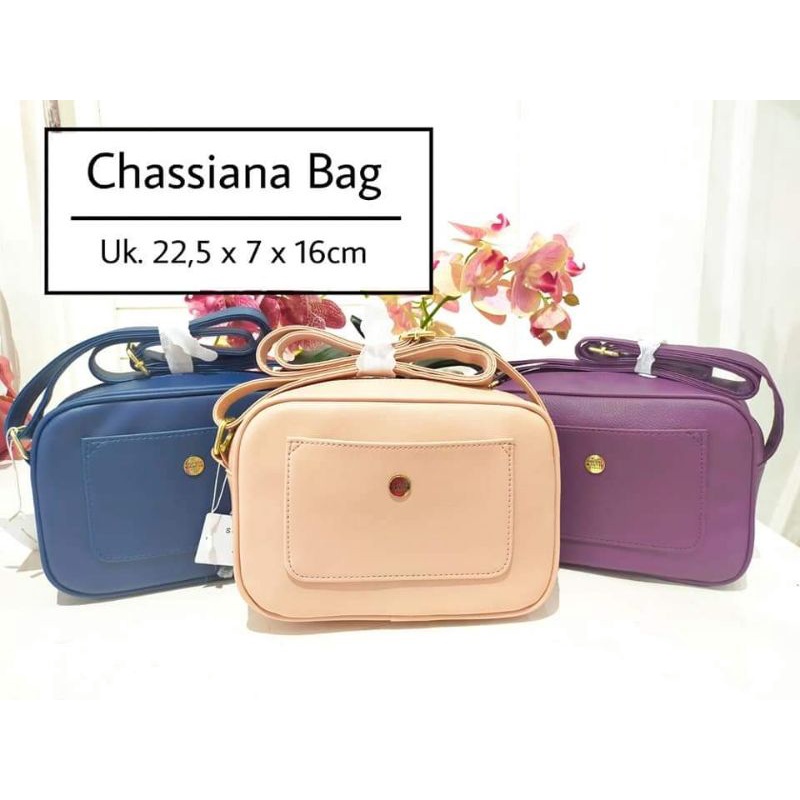 TAS CHASSIANA : BROWN / NAVY / PURPLE / DUSTY PINK / GREEN , SOPHIE MARTIN PARIS OFFICIAL PROMO ORIGINAL SELEMPANG WOMAN BAG