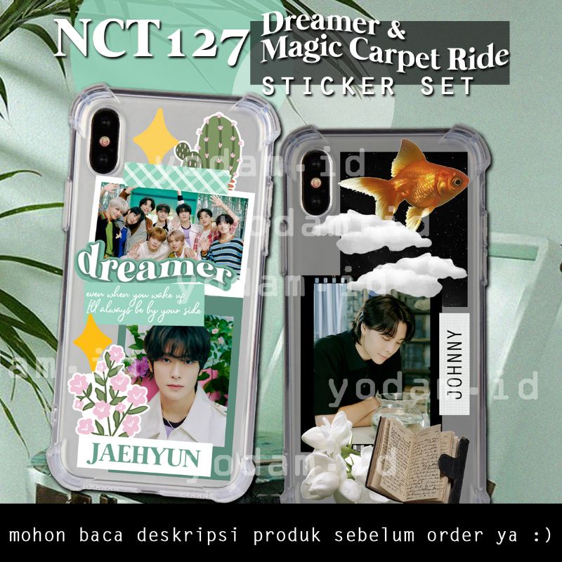 

DIY STICKER CASE, STICKER AESTHETIC STIKER KPOP ANTI AIR NCT127 - DREAMER & MAGIC CARPET RIDE STICKER SET