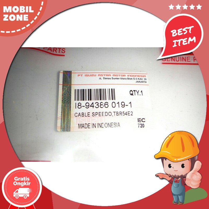 Sparepart Mobil Kabel Kilometer Spidometer Isuzu Panther Original