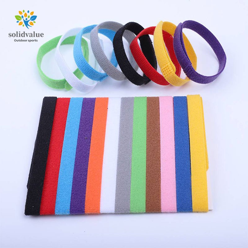 5 / 12 / 15 Warna Kalung Identifikasi Bahan Kain Lembut Dapat Disesuaikan Ukuran 10x230mm Untuk Anjing Newborn