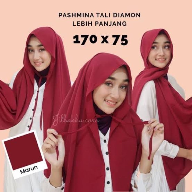 (RPA) PASHMINA TALI TISHA DAILY USE PASHMINA DIAMOND PREMIUM