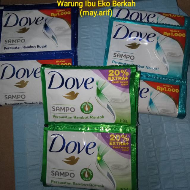Sampo Dove Sachet Shampo Renceng