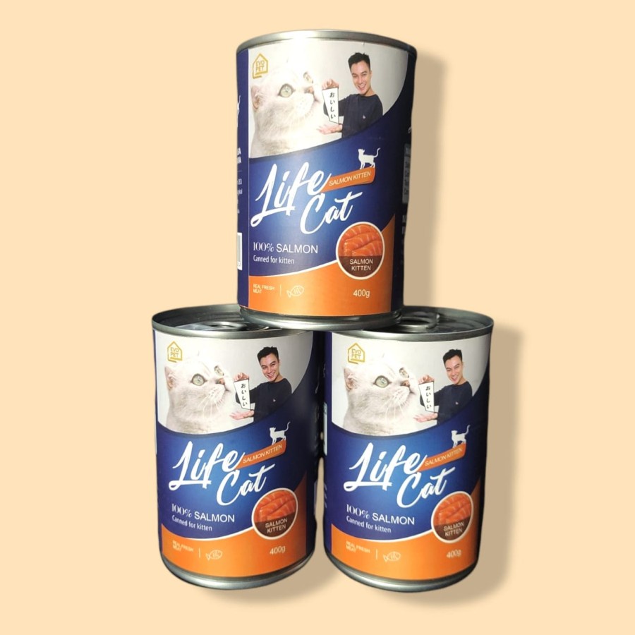 Life Cat Kaleng 400gr Makanan Kucing Basah / Pakan Kucing Cat Wet Food - Adult Chicken