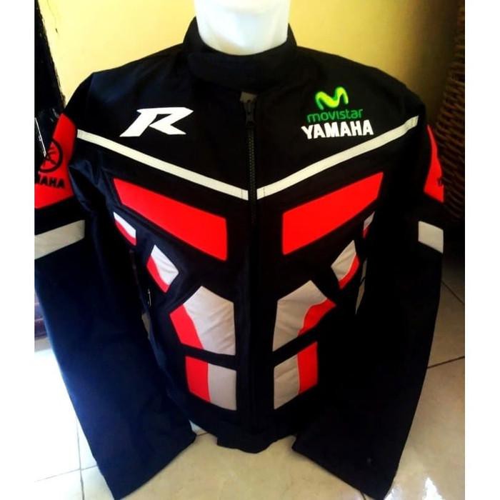 Jaket Protektor Motor/Touring harian club YAMAHA MOVISTAR Racing red