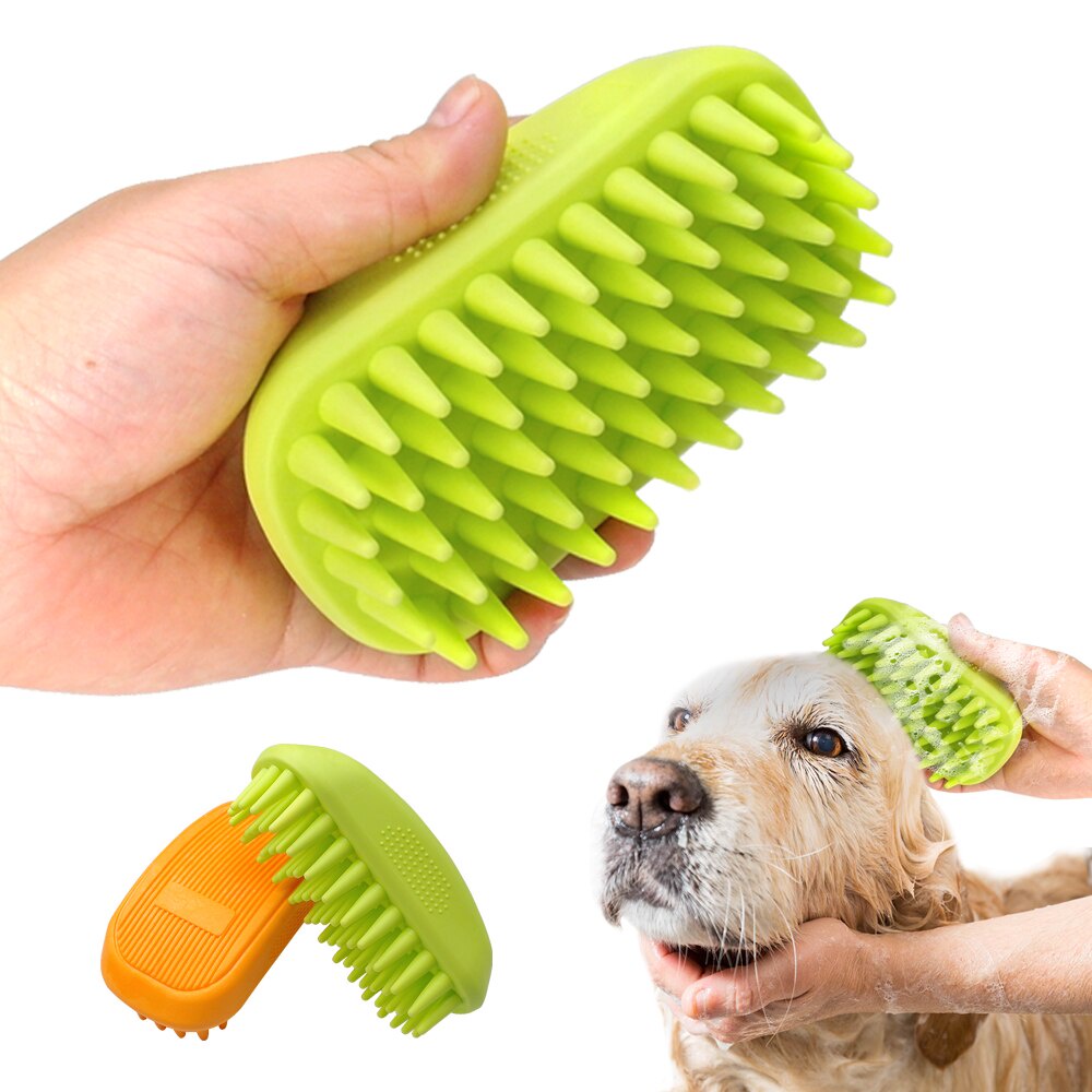 Silicone Brush Bath for Pet Dog / Sisir Mandi Premium Anjing Kucing