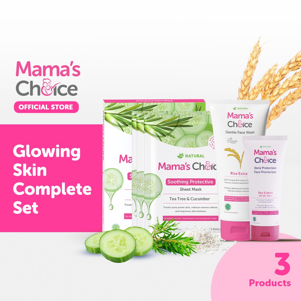 Skincare Wajah | Mama's Choice Glowing Skin Complete Set-1