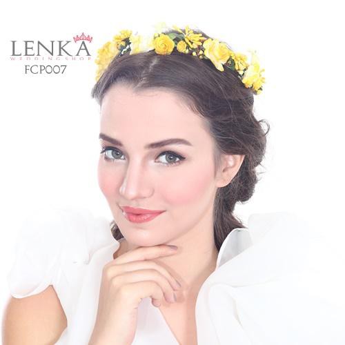 [PRODUK FAVORIT] HEADBAND BUNGA FLOWER CROWN WEDDING PESTA PERNIKAHAN FCP007