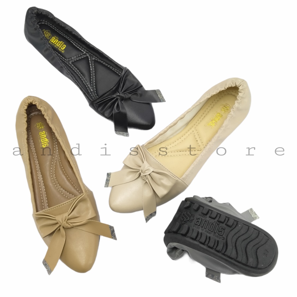 Sepatu Wanita Flat shoes Roll Pita Andis SR 04