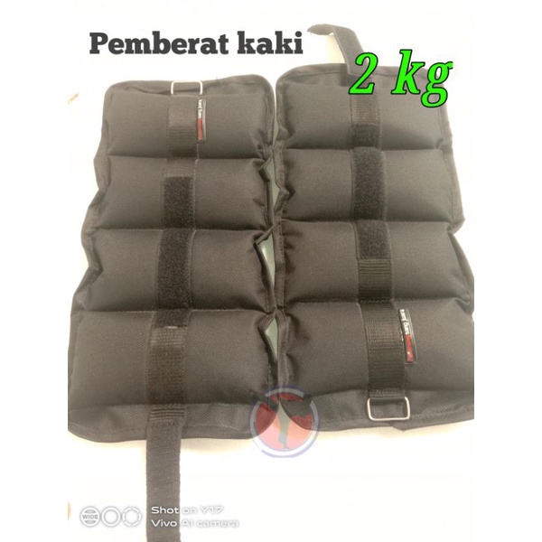 Pemberat Kaki 2 kg Sepasang Alat Latihan Beban Pergelangan Kaki