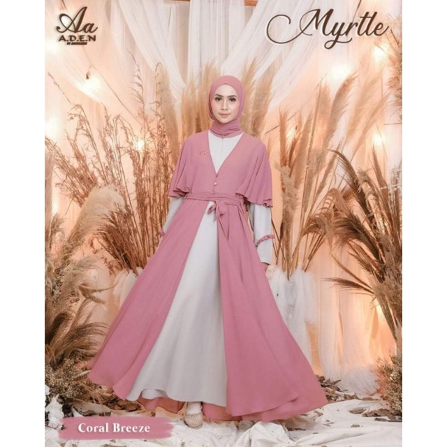 Myrtle by ADEN hijab ori / sarimbit aden/ dress myrtle / gamis aden / gamis myrtle