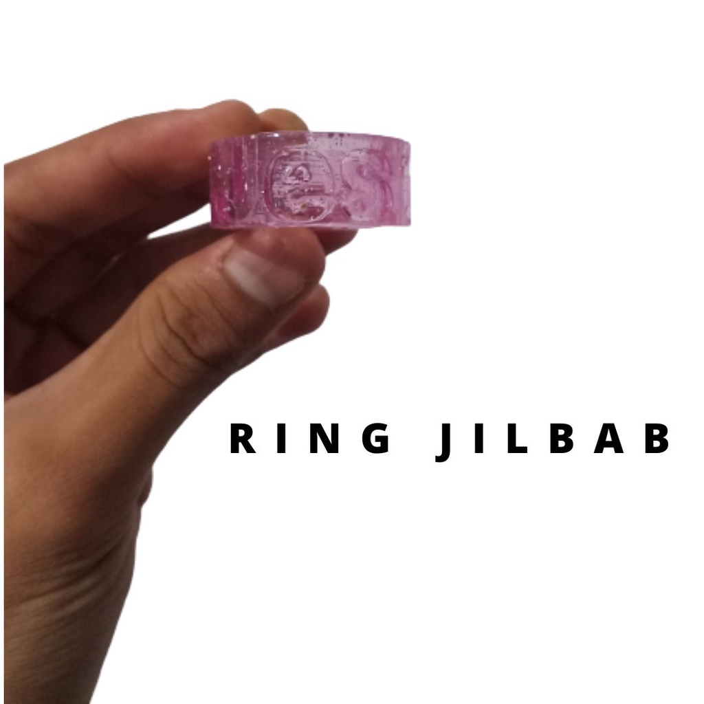 RING JILBAB KOLONG / RING HIJAB LOGO JESTHA 3D DESAIN UNIK LUCU MODERN FASHION HIJAB