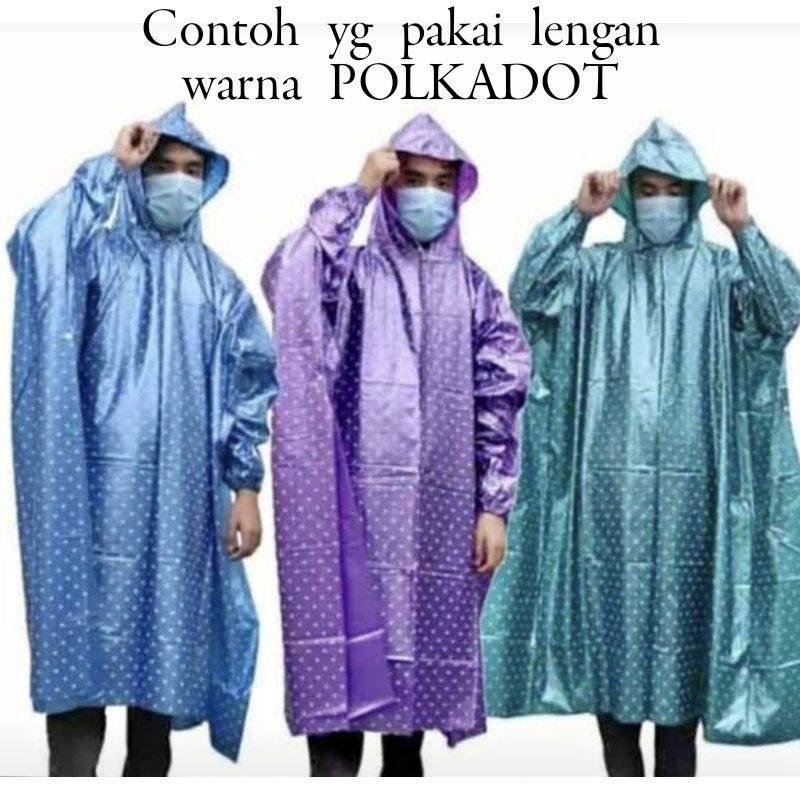 GROSIR PONCO LENGAN POLKADOT / JAS HUJAN POLKADOT