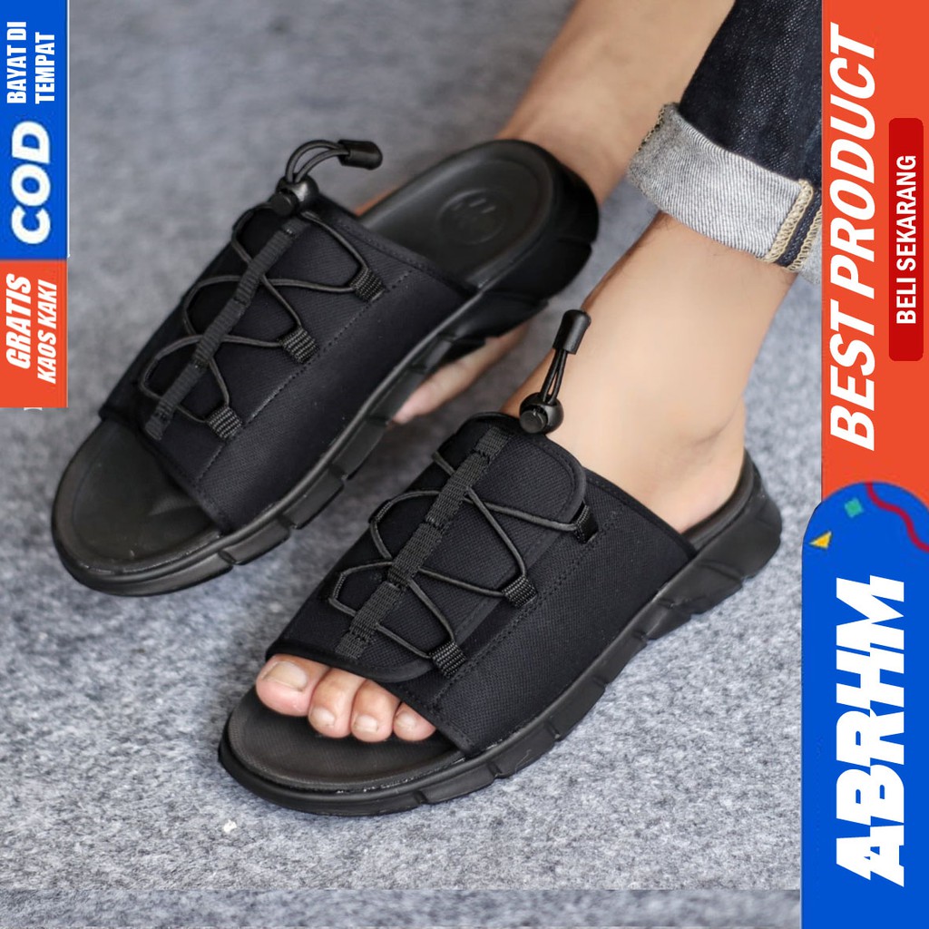 ABRHM x CESTER Sandal Slide Pria Sandal Slop Pria Original Distro Sendal Selop Cowok / Cowo Kekinian