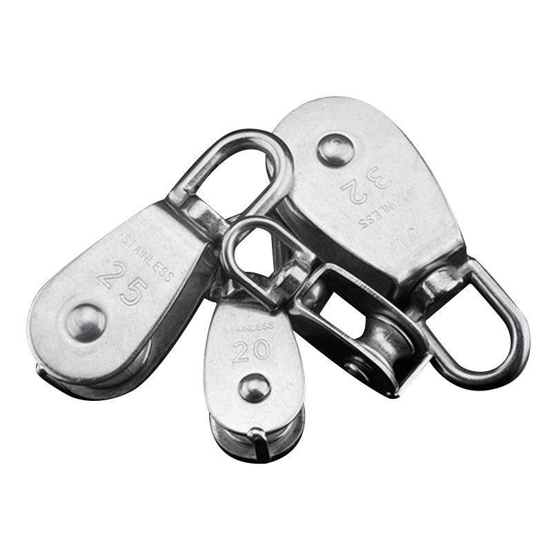 Katrol Angkut Kerekan Serbaguna Katrol Kerekan Mini Serbaguna Swivel Pulley Stainless Steel