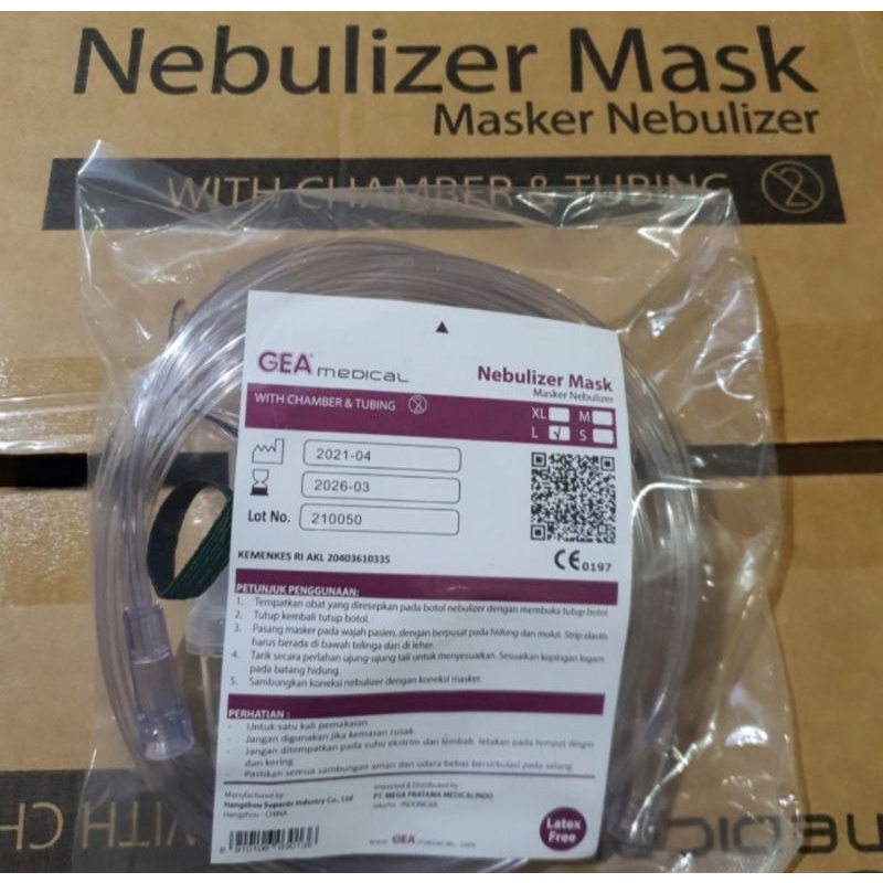 GEA Masker Nebulizer / Nebulizer Mask / Masker Nebuliser