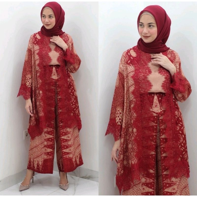 Lace Arumi Series Batik Celana Kulot by SARAH THE LABEL