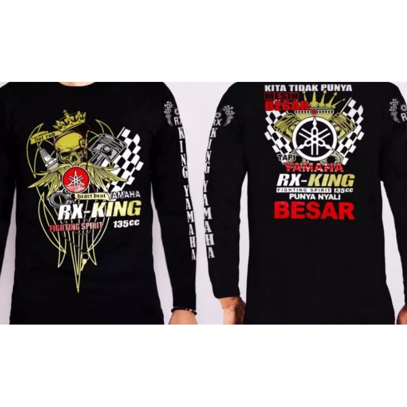 kaos cowo Rx King Lengan Panjang/kaos lengan panjang/kaos motor/kaos rx king/kaos cowo/kaos pria