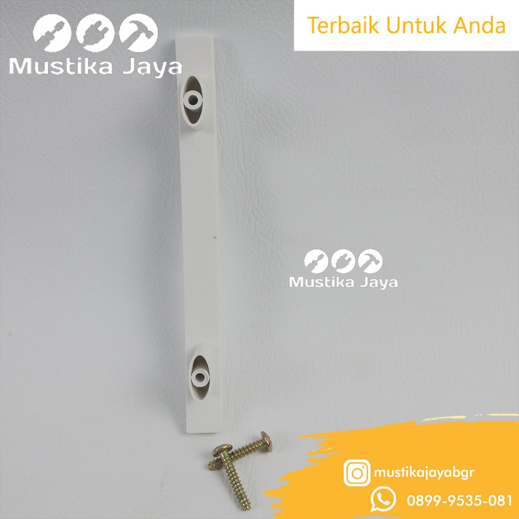 handle laci plastik 96mm warna putih corak bintik