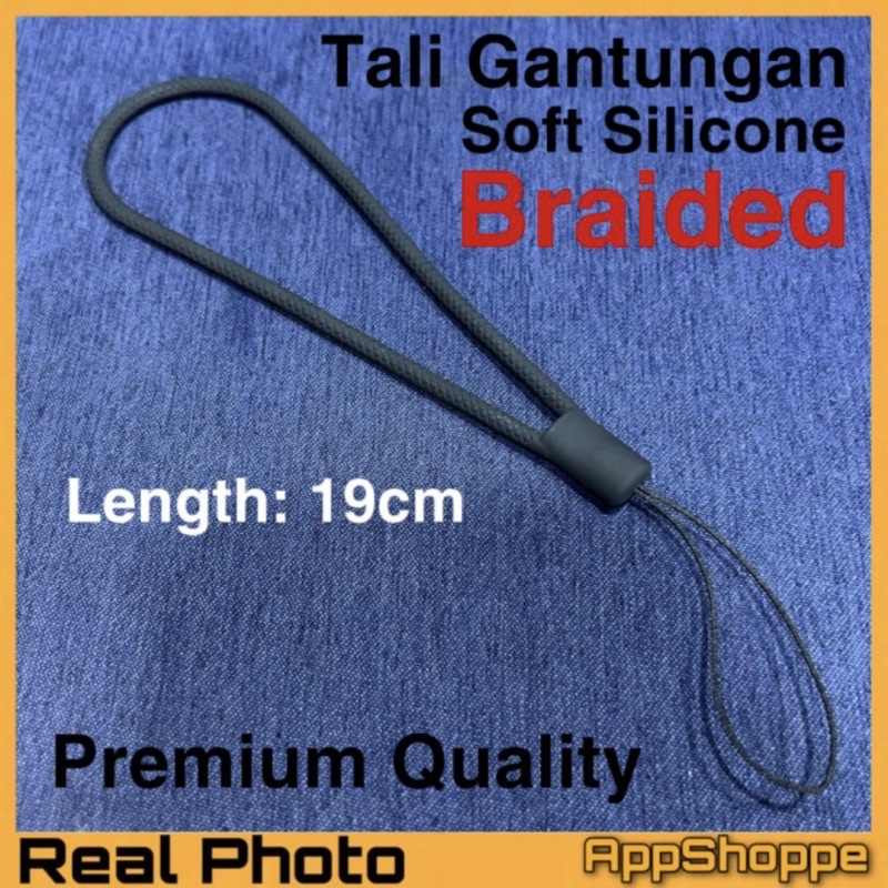 Lanyard Soft Silicone Braided PREMIUM QUALITY TALI GANTUNGAN HP