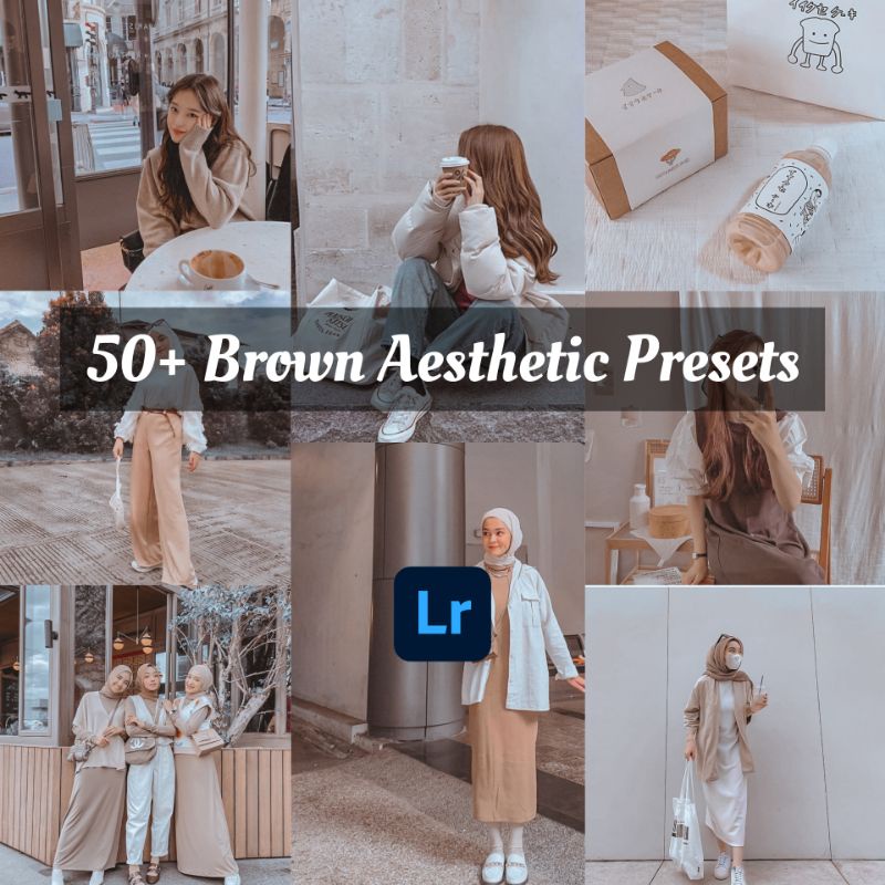 50+ Preset Lightroom Brown Aesthetic Vibes // For IOS &amp; Android