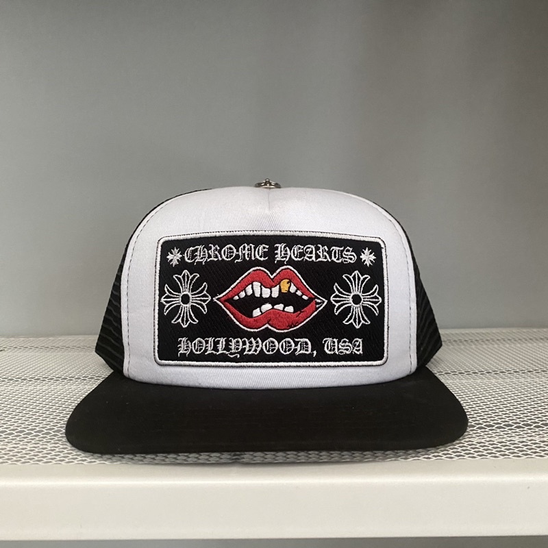 Topi Chrome Hearts x Matty Boys Chomper White Hollywood USA (tag ori) Putih