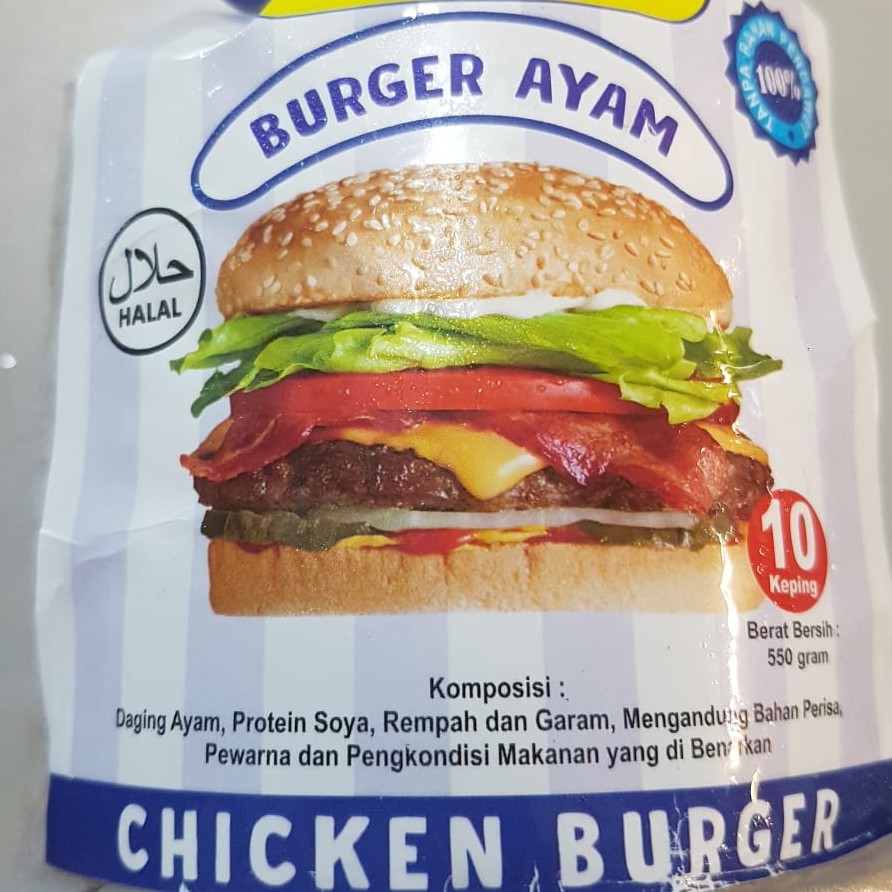 

Burger ayam Ali isi 10 pcs
