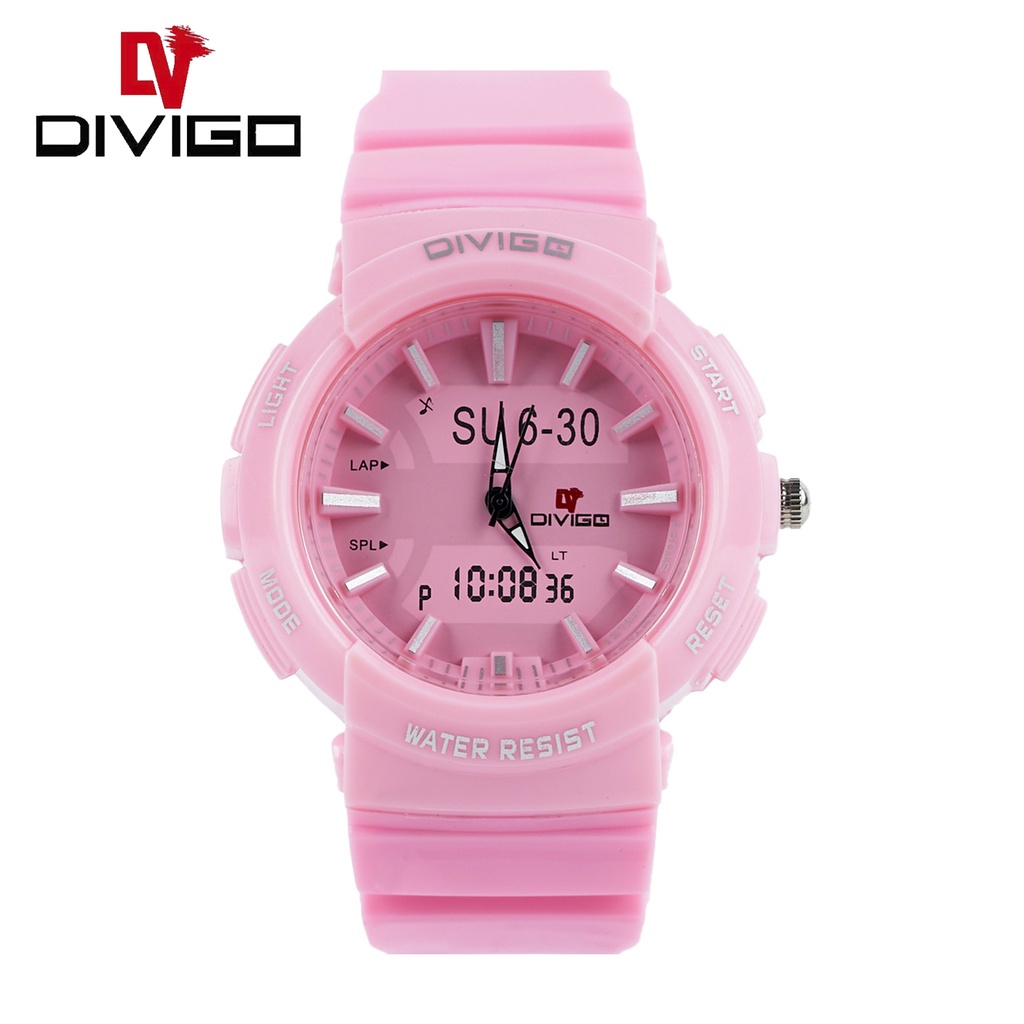 [DGS] Jam Tangan Wanita Divigo Analog Stap Rubber D-13 Tahan Air