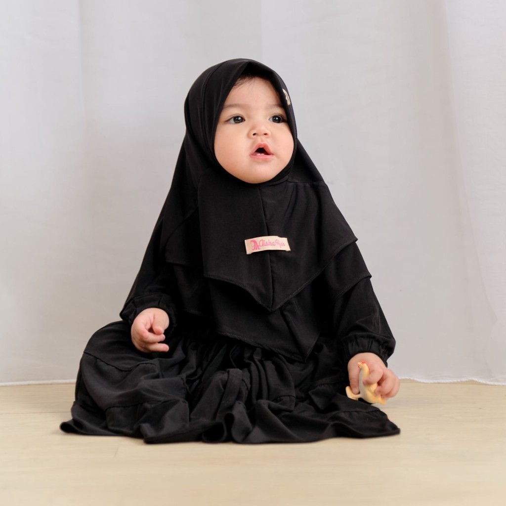 Gamis Anak Cantik Polos Akifah / Gamis Bayi Perempuan Aiska 0-4 Tahun / Gamis Bayi