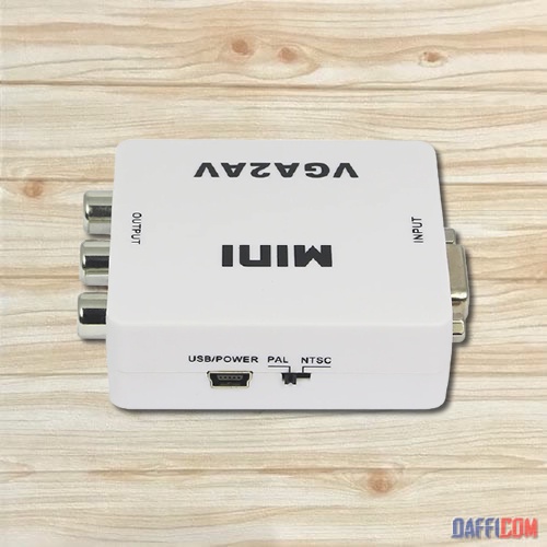 CONVERTER VGA TO AV/RCA - MINI CONVERTER VGA2AV