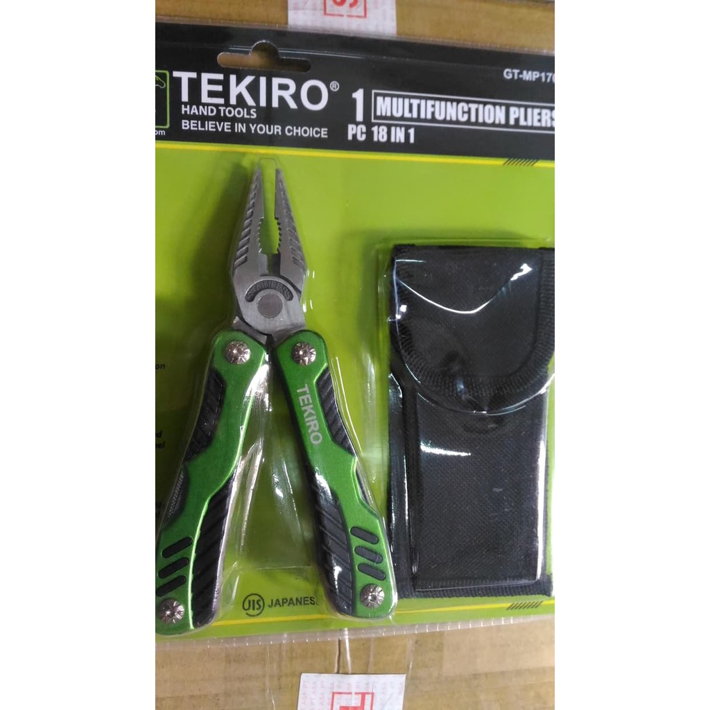 TEKIRO - TANG KOMBINASI 18 IN 1 MULTIFUNCTION PLIERS - ORIGINAL