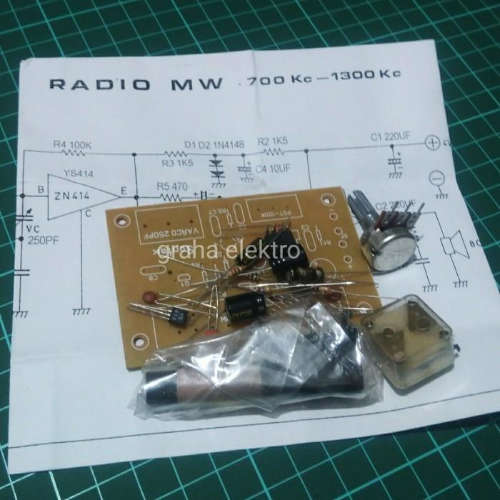 kit radio am mw 700-1300khz ys414 sederhana
