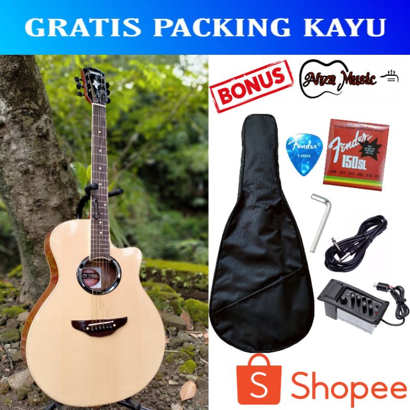 Gitar Akustik Elektrik Tanem Besi Yamaha APX 500i Custom Higt Quality BONUS PACKING KAYU