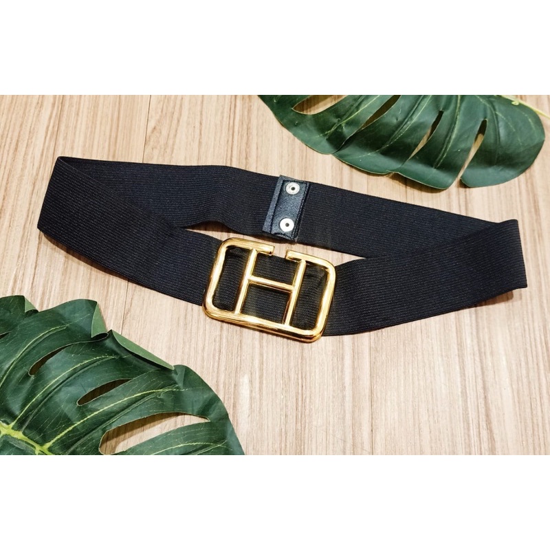 Ikat Pinggang V / BELT / KOREA BELT / IKAT PINGGANG KARET WANITA / BELT V GOLD / SABUK WANITA / GESPER V