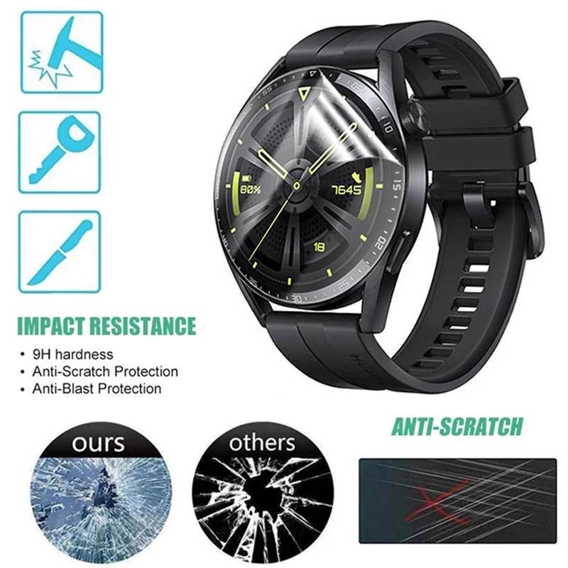 1-2pcs Film Hydrogel Pelindung Layar Smartwatch Huawei GT2 GT3 GT2e 42mm 43mm 46mm Pro 46mm Pro Honor magic 2 3 2E 46mm